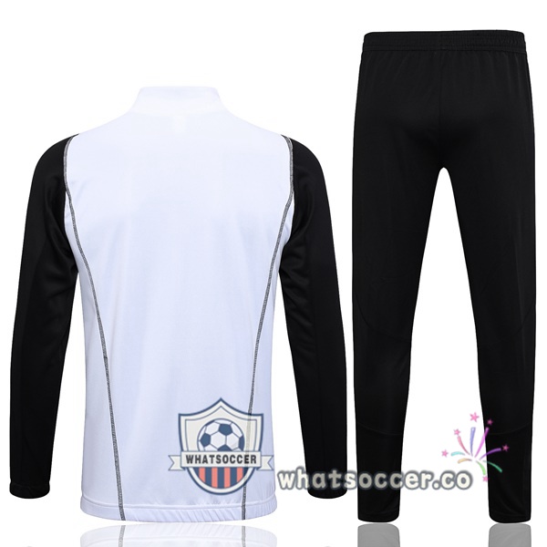 Training Jacket Real Madrid White Black 2023-2024