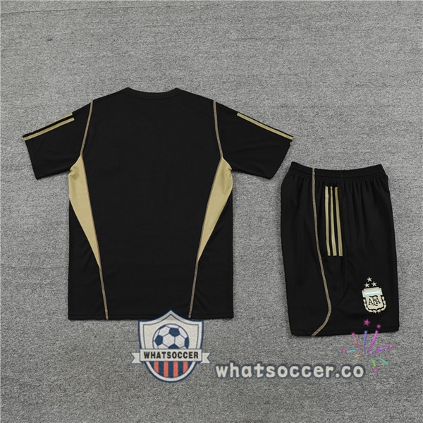 Argentina Training T-Shirts + Shorts Black 2023-2024