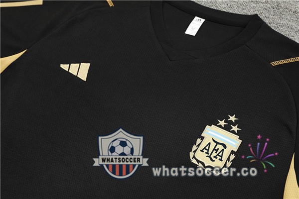 Argentina Training T-Shirts + Shorts Black 2023-2024