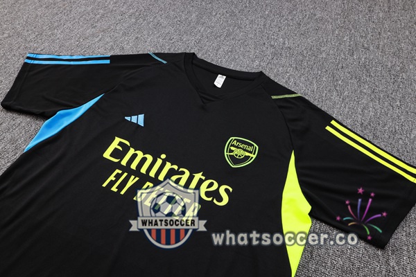 Arsenal Training T-Shirts + Shorts Black 2023-2024