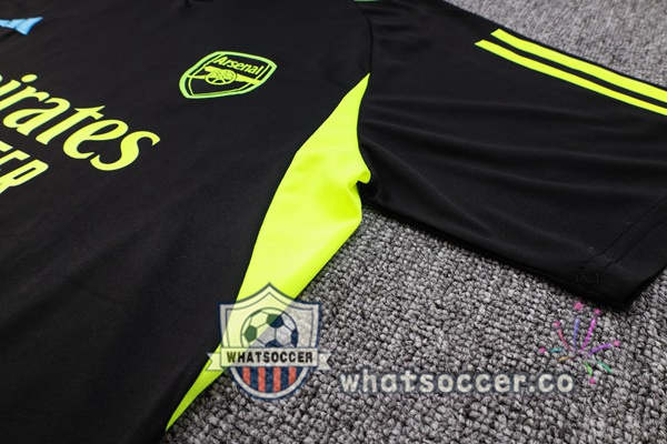 Arsenal Training T-Shirts + Shorts Black 2023-2024