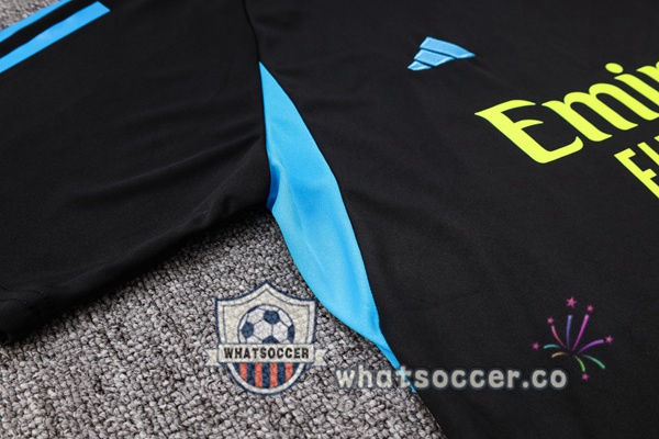 Arsenal Training T-Shirts + Shorts Black 2023-2024