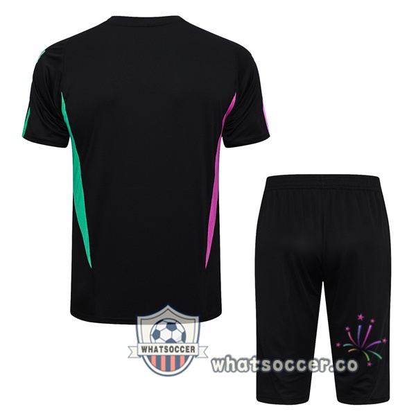 Bayern Munich Training T-Shirts + Shorts Black 2023-2024