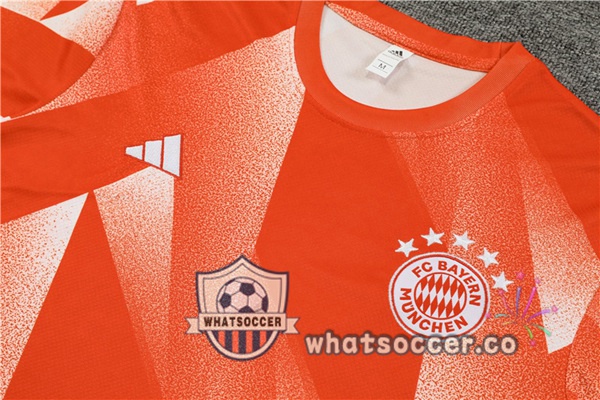 Bayern Munich Training T-Shirts + Shorts Orange 2023-2024