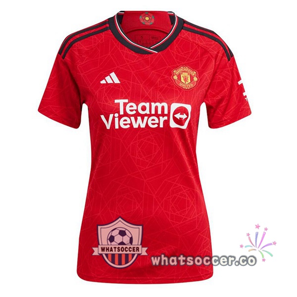 Manchester United Women Home Soccer Jerseys Red 2023-2024
