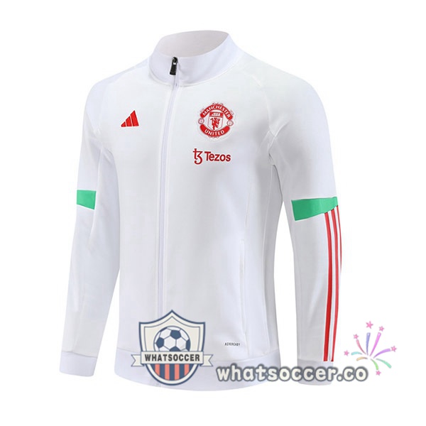 Soccer Jacket Manchester United White 2023-2024