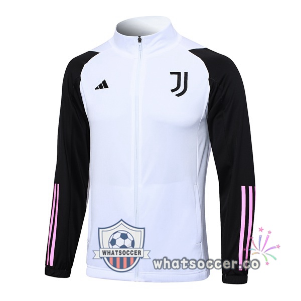 Soccer Jacket Juventus White Black 2023-2024