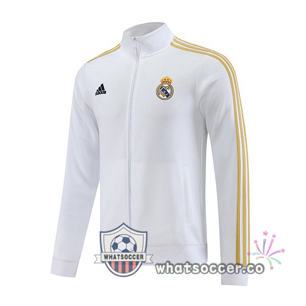 Soccer Jacket Real Madrid White 2023-2024