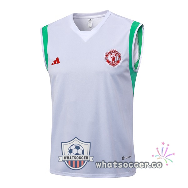 Manchester United Soccer Vest White 2023-2024