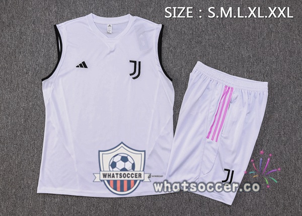 Juventus Soccer Vest + Shorts White 2023-2024