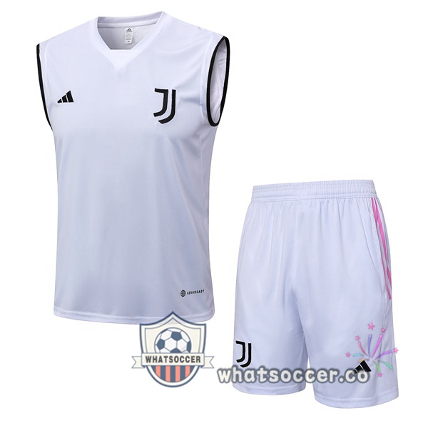 Juventus Soccer Vest + Shorts White 2023-2024