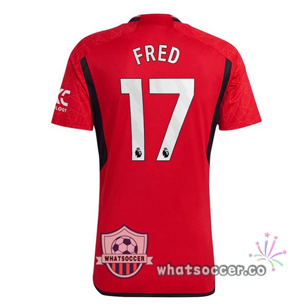Manchester United (Fred 17) Home Soccer Jerseys Red 2023-2024