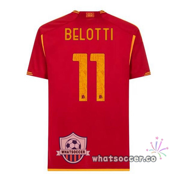 AS Roma (BELOTTI 11) Home Soccer Jerseys Red 2023-2024