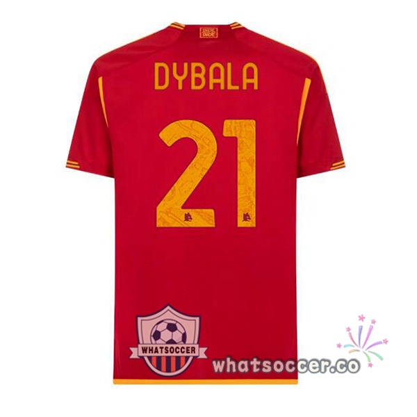 AS Roma (DYBALA 21) Home Soccer Jerseys Red 2023-2024