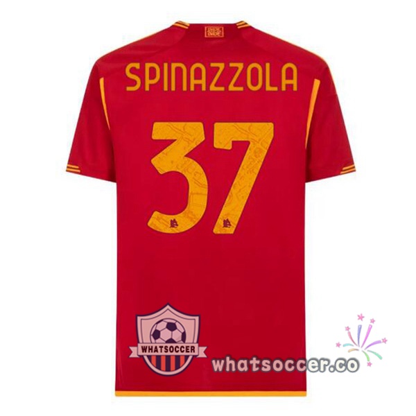AS Roma (SPINAZZOLA 37) Home Soccer Jerseys Red 2023-2024