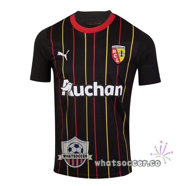 RC Lens Away Soccer Jerseys Black 2023-2024