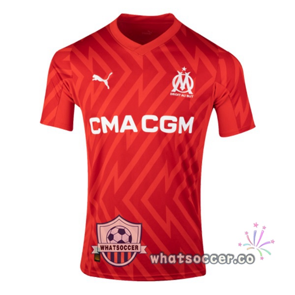 Olympique de Marseille Goalkeeper Soccer Jerseys Red 2023-2024