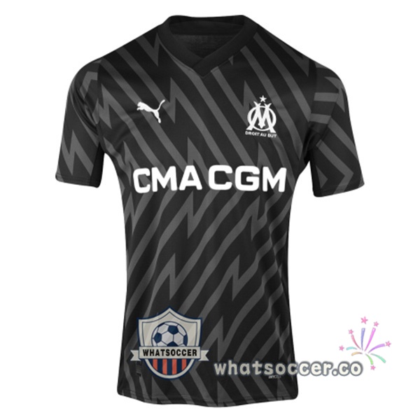 Olympique de Marseille Goalkeeper Soccer Jerseys Black 2023-2024