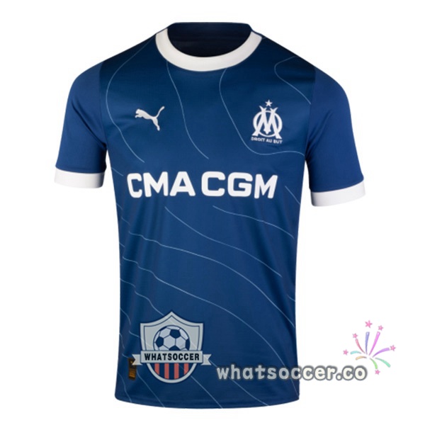Olympique de Marseille Away Soccer Jerseys Blue 2023-2024
