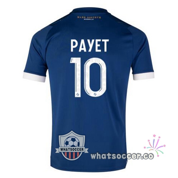 Olympique de Marseille (PAYET 10) Away Soccer Jerseys Blue 2023-2024