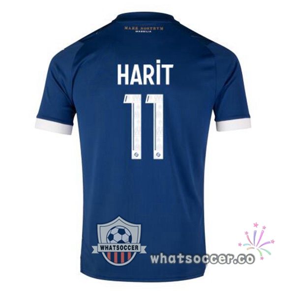 Olympique de Marseille (HARIT 11) Away Soccer Jerseys Blue 2023-2024