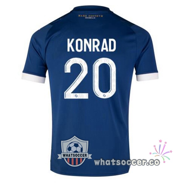 Olympique de Marseille (KONRAD 20) Away Soccer Jerseys Blue 2023-2024