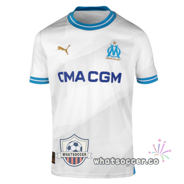 Olympique de Marseille Home Soccer Jerseys White 2023-2024
