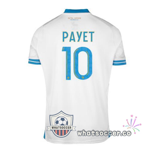 Olympique de Marseille (PAYET 10) Home Soccer Jerseys White 2023-2024