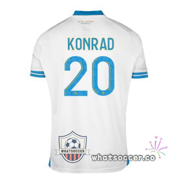 Olympique de Marseille (KONRAD 20) Home Soccer Jerseys White 2023-2024
