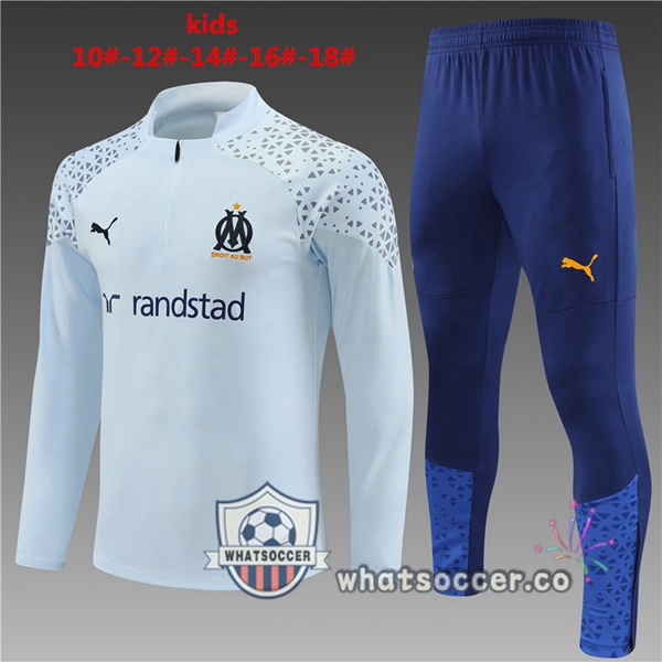 Tracksuit Olympique de Marseille Kids Blue 2023-2024