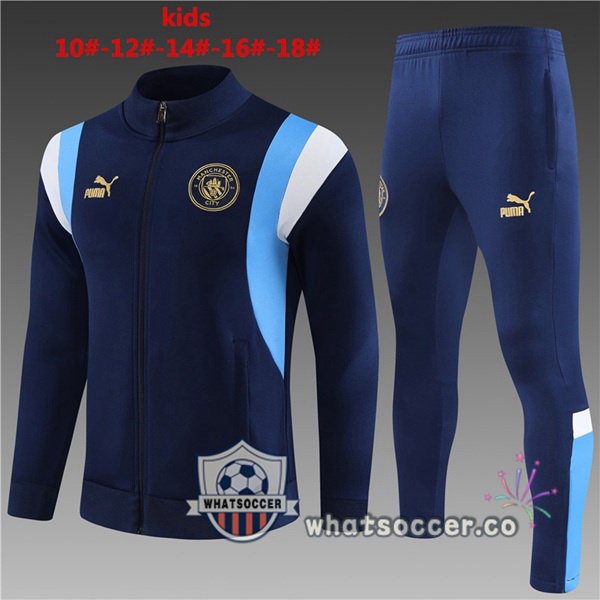 Training Jacket Manchester City Kids Blue Royal 2023-2024