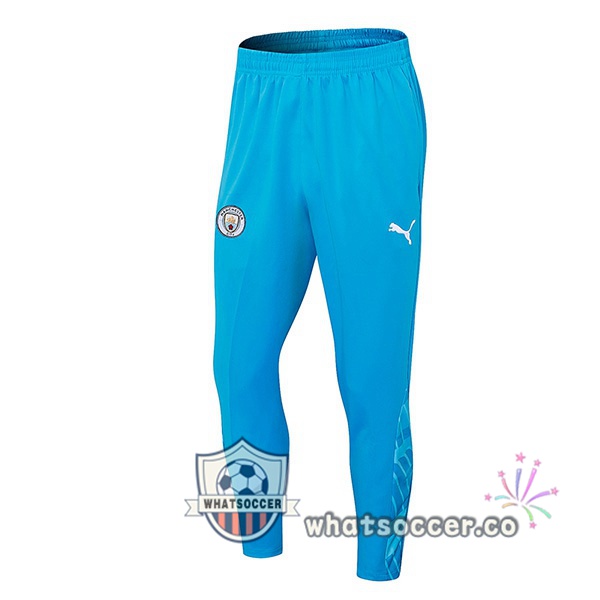 Manchester City Soccer Pants Blue 2023-2024