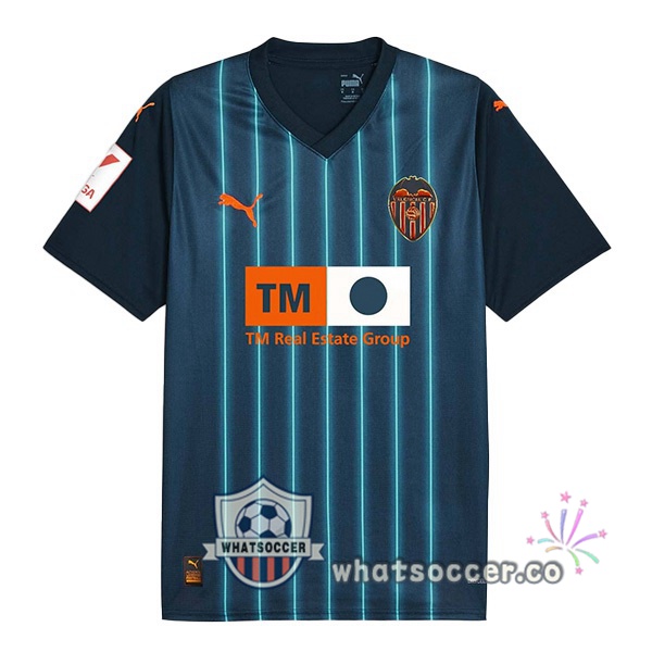 Valencia CF Away Soccer Jerseys Blue 2023-2024