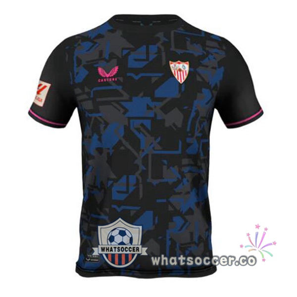 Sevilla FC Third Soccer Jerseys Black 2023-2024