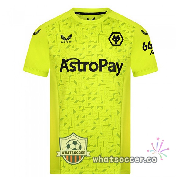Wolves Goalkeeper Soccer Jerseys Yellow 2023-2024