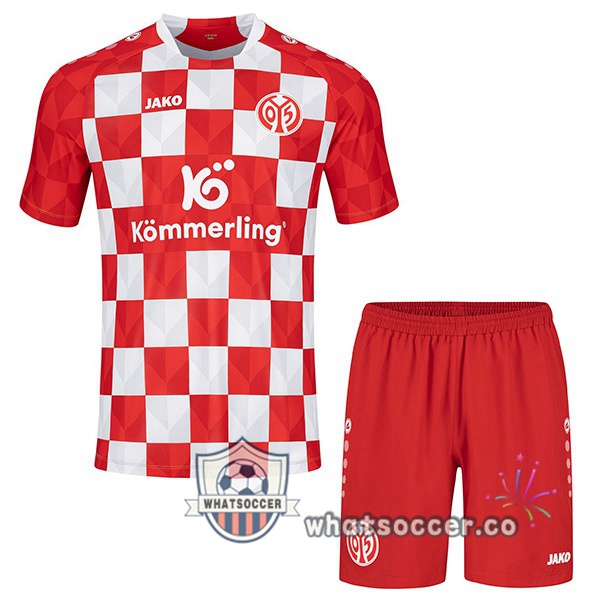 FSV Mainz 05 Kids Home Soccer Jerseys Red 2023-2024