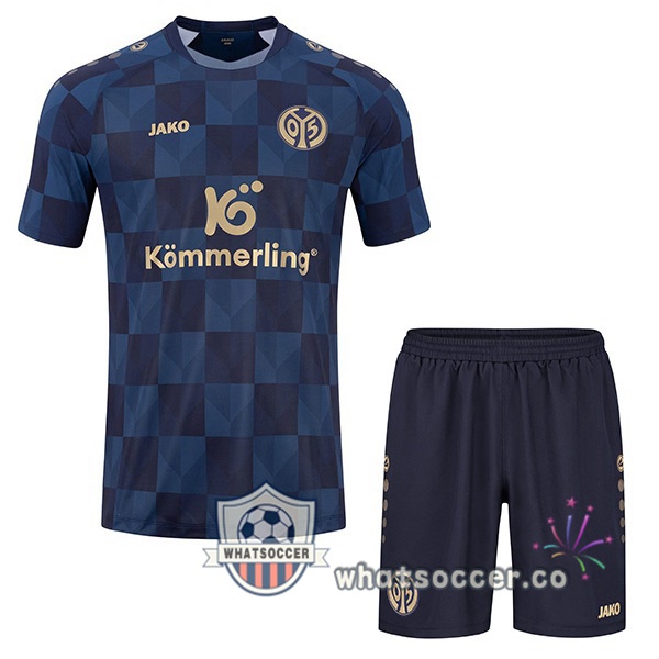 FSV Mainz 05 Kids Away Soccer Jerseys Blue 2023-2024