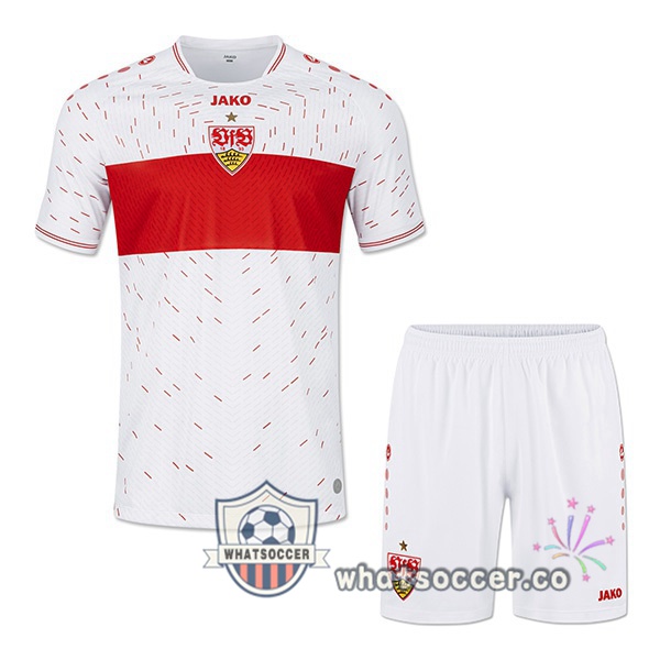 VfB Stuttgart Kids Home Soccer Jerseys White 2023-2024