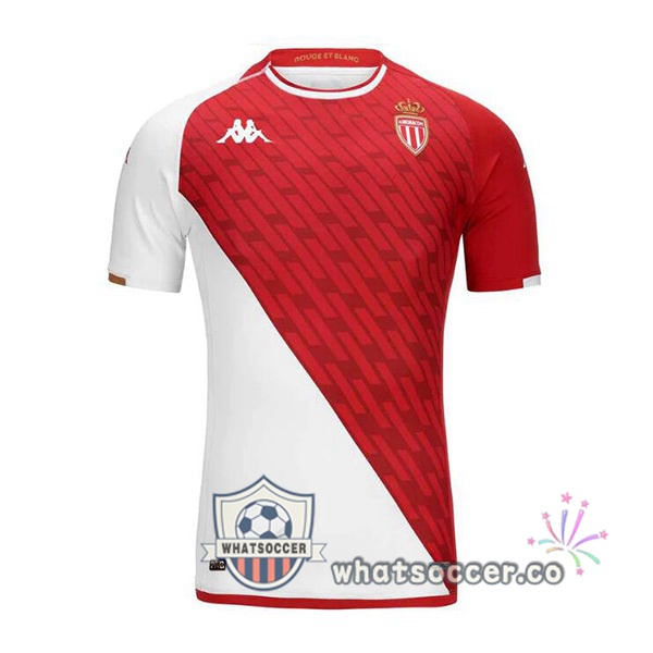 AS Monaco Home Soccer Jerseys White Red 2023-2024