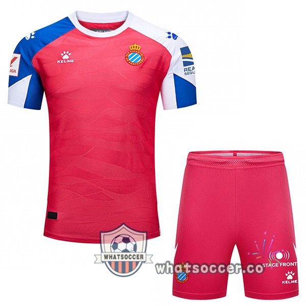 RCD Espanyol Kids Away Soccer Jerseys Rose 2023-2024