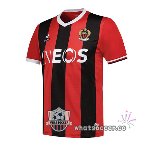 OGC Nice Home Soccer Jerseys Red Black 2023-2024