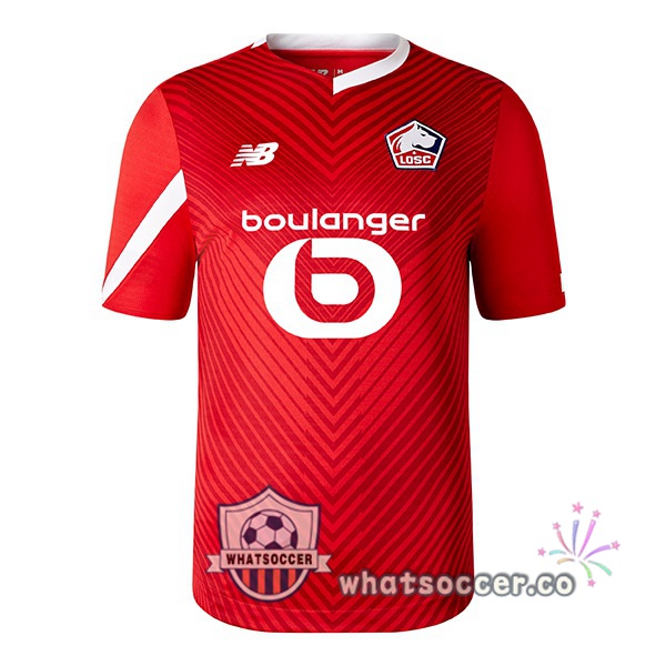 Lille OSC Home Soccer Jerseys Red 2023-2024