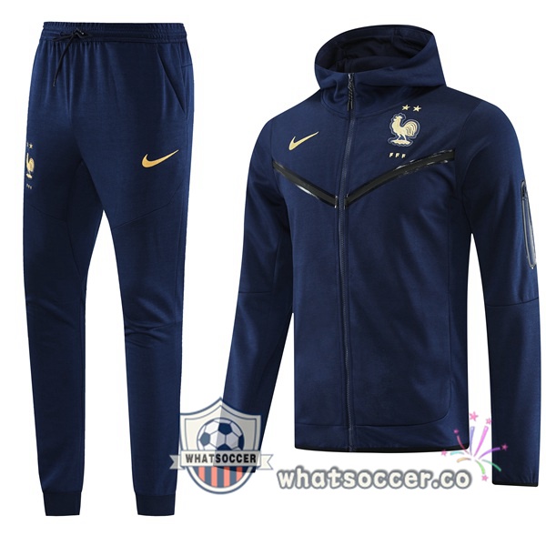 Hooded Jacket France Blue Royal 2023-2024