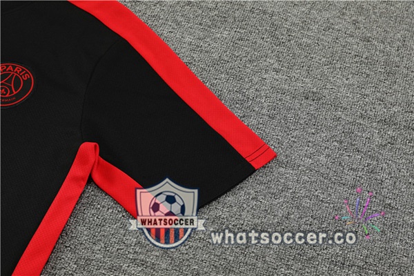 Paris PSG Training T-Shirts + Shorts Black 2023-2024