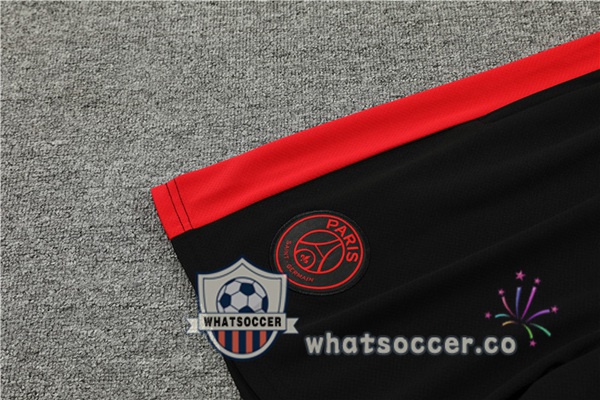 Paris PSG Training T-Shirts + Shorts Black 2023-2024