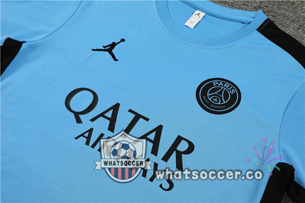 Paris PSG Training T-Shirts + Shorts Blue 2023-2024