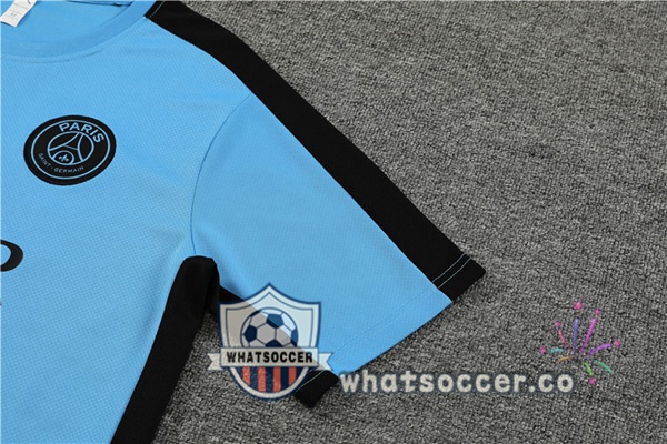 Paris PSG Training T-Shirts + Shorts Blue 2023-2024