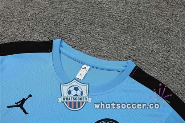 Paris PSG Training T-Shirts + Shorts Blue 2023-2024