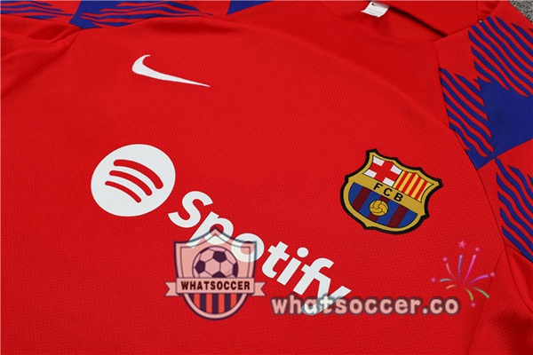 FC Barcelona Training T-Shirts + Shorts Red 2023-2024