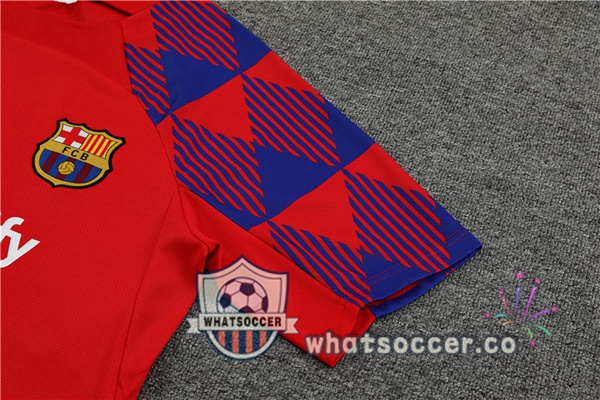 FC Barcelona Training T-Shirts + Shorts Red 2023-2024